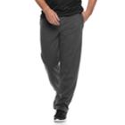 Big & Tall Tek Gear&reg; Ultra Soft Fleece Open-bottom Pants, Men's, Size: 3xb, Dark Grey
