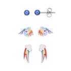 My Little Pony Rainbow Dash Kids' Stud Earring Set By Hasbro, Women's, White