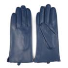 Women's Journee Collection Leather Lined Gloves, Size: Large, Blue (navy)