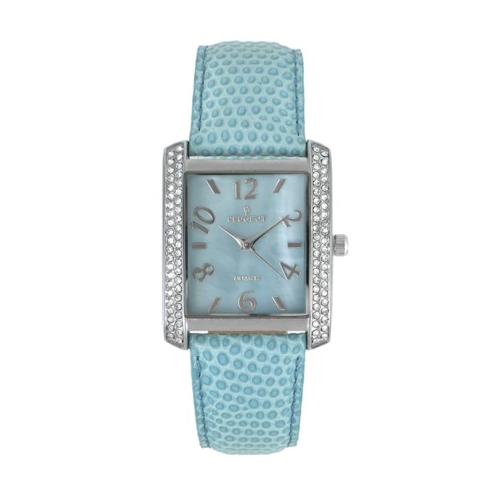 Peugeot Women's Crystal Leather Watch - 3009bl, Size: Small, Blue