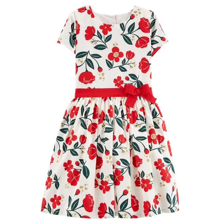 Girls 4-8 Carter's Floral Dress, Size: 7, Print