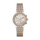 Bulova Women's Two Tone Stainless Steel Chronograph Watch - 98r214, Multicolor