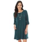 Women's Apt. 9&reg; Fuzzy Swing Dress, Size: Xxl, Brt Green