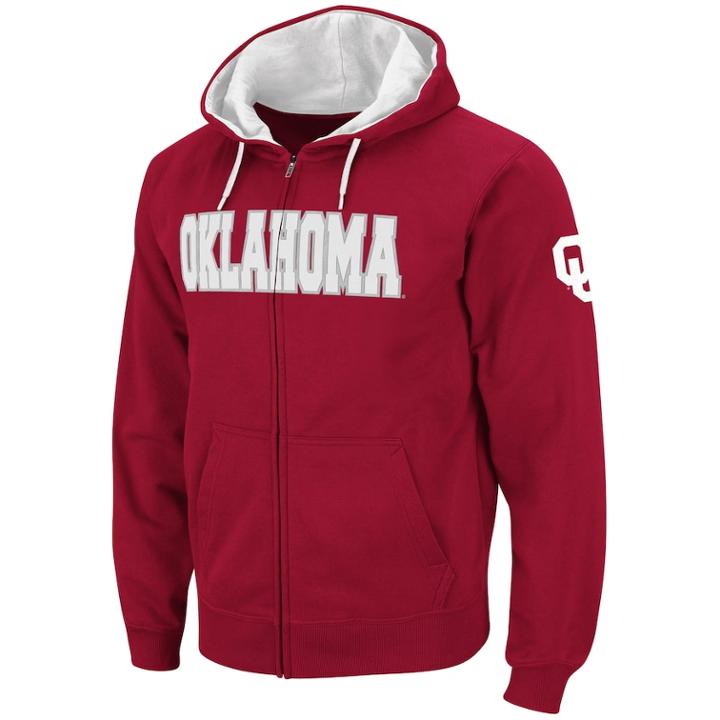 Men's Oklahoma Sooners Fleece Hoodie, Size: Large, Med Red