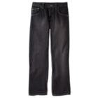 Husky Boys 8-20 Lee Slim Straight-leg Jeans, Boy's, Size: 14 Husky, Black