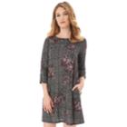 Women's Apt. 9&reg; Printed Swing Dress, Size: Xs, Plaid Floral