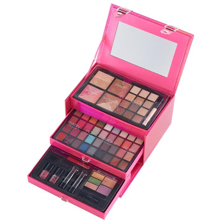 The Color Institute 66-pc. Pink Case Defining Beauty Cosmetics Set, Multicolor