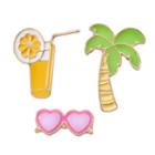 Lc Lauren Conrad Palm Tree, Lemonade & Sunglasses Pin Set, Women's, Multicolor