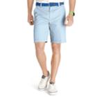 Men's Izod Saltwater Classic-fit Solid Flat-front Shorts, Size: 36, Light Blue