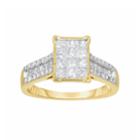 14k Gold 1 Carat T.w. Diamond Ring, Women's, Size: 7, White