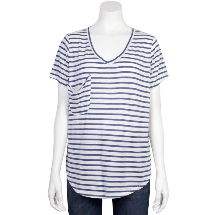 Juniors' Grayson Threads Relaxed Burnout Tee, Teens, Size: Small, Blue Other
