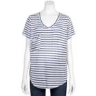 Juniors' Grayson Threads Relaxed Burnout Tee, Teens, Size: Small, Blue Other