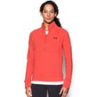 Women's Under Armour French Terry Half-zip Jacket, Size: Large, Marathon