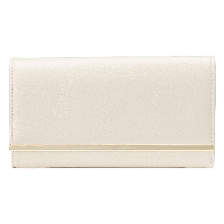 Apt. 9&reg; Rhonda Safekeeper Rfid-blocking Flap Clutch, Women's, Natural