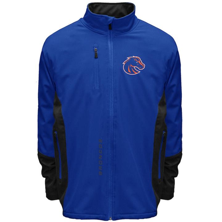 Men's Franchise Club Boise State Broncos Apex Softshell Jacket, Size: Large, Blue