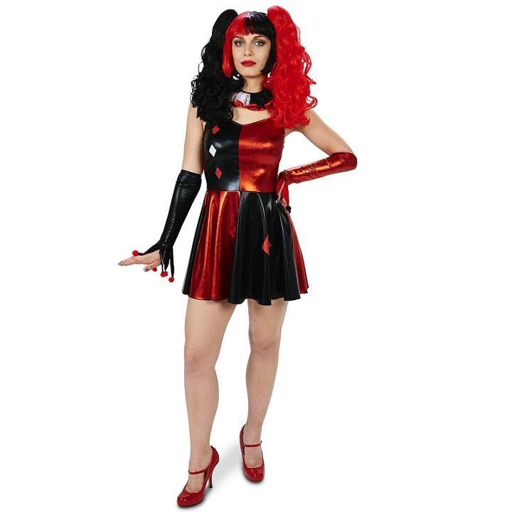 Adult Red & Black Costume Wig, Size: Standard, Multicolor
