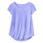 Girls 7-16 & Plus Size So&reg; Short Sleeve Curve Hem Tee, Size: 7-8, Brt Purple
