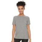 Juniors' So&reg; Crewneck Tee, Teens, Size: Medium, Med Grey