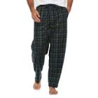 Men's Chaps Plaid Microfleece Lounge Pants, Size: Xl, Blue (navy)