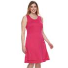 Plus Size Apt. 9&reg; Lace Trim Fit & Flare Dress, Women's, Size: 4xl, Med Pink