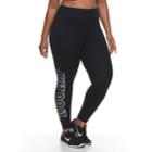 Plus Size Women's Nike Sportswear Leggings, Size: 1xl, Grey (charcoal)