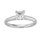 Princess-cut Igl Certified Diamond Solitaire Engagement Ring In 18k White Gold (3/4 Ct. T.w.), Women's, Size: 5.50