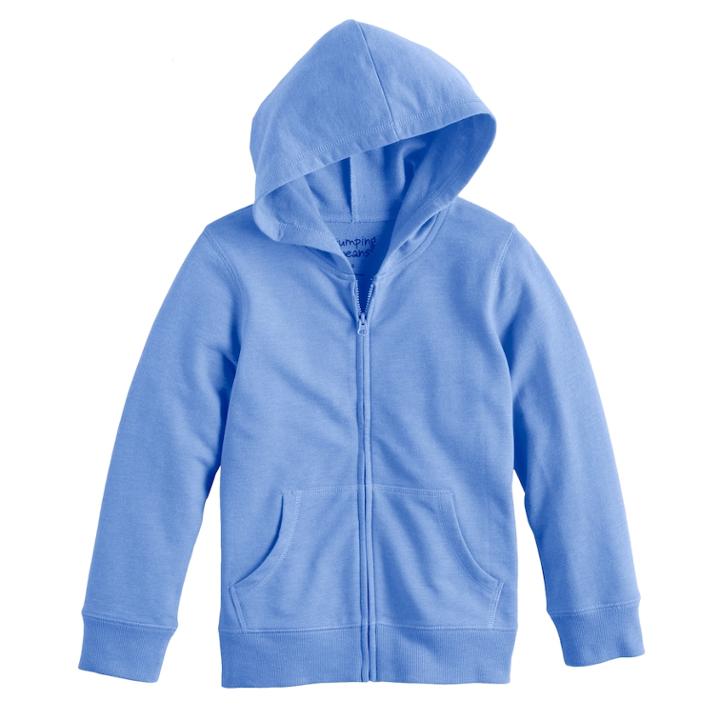 Boys 4-10 Jumping Beans&reg; Zip Hoodie, Size: 5, Blue (navy)