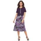Women's Perceptions Crepe Jacket & Dress Set, Size: Medium, Purple