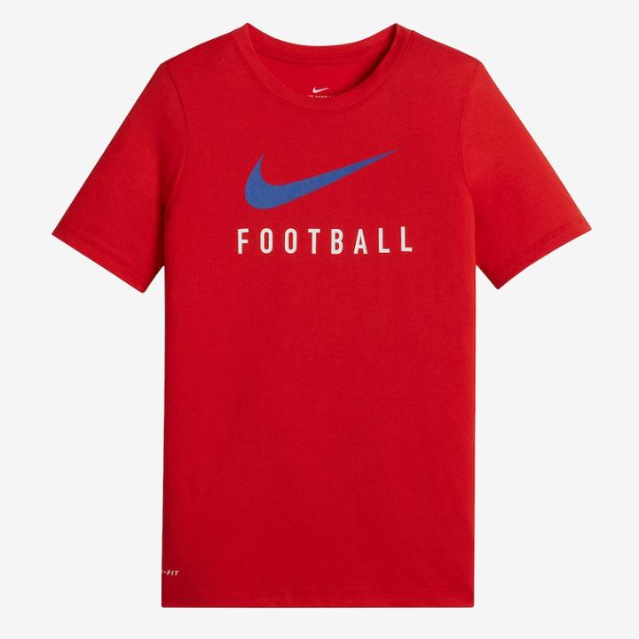 Boys 8-20 Nike Swoosh Football Dri-fit Tee, Size: Medium, Dark Pink