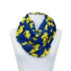 Women's Zoozatz Michigan Wolverines Logo Infinity Scarf, Multicolor