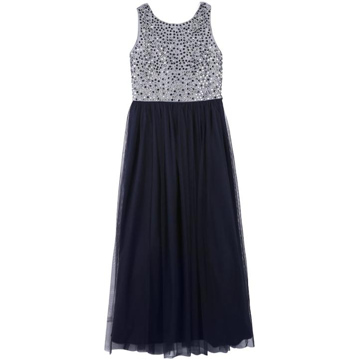 Girls 7-16 Speechless Sleeveless Rhinestone Trim Dress, Size: 7, Blue (navy)