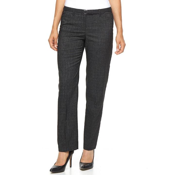 Petite Apt. 9&reg; Classic Fit Dress Pants, Women's, Size: 14 Petite, Black