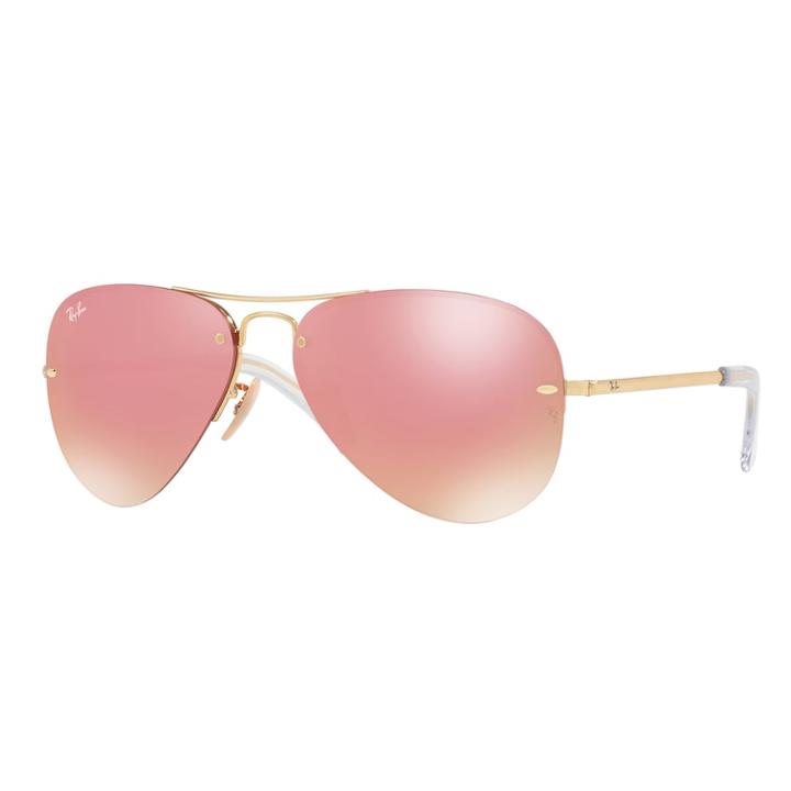 Ray-ban Highstreet Rb3449 59mm Aviator Mirror Sunglasses, Men's, Drk Yellow