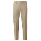 Men's Apt. 9&reg; Slim-fit Performance Stretch Chino Flat-front Pants, Size: 30x30, Med Beige