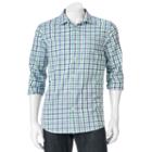 Men's Sonoma Goods For Life&trade; Modern-fit Poplin Button-down Shirt, Size: Medium, Med Green