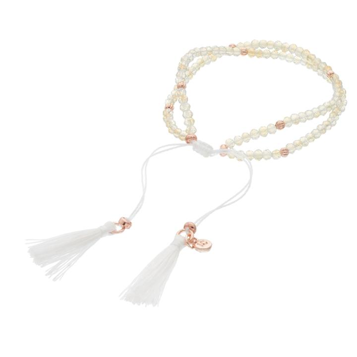 Lc Lauren Conrad Birth Month Tasseled Slipknot Bracelet, Teens, White