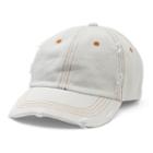 Mudd, Women's &reg; Distressed Denim Baseball Hat, Light Blue