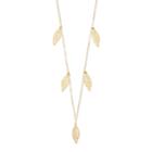 14k Gold Cutout Leaf Charm Necklace, Women's, Size: 18