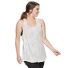 Juniors' Plus Size So&reg; Racerback Ringer Tank, Teens, Size: 1xl, White