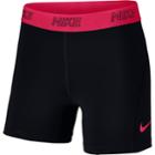 Women's Nike Training Mid-rise Base Layer Shorts, Size: Large, Grey (charcoal)