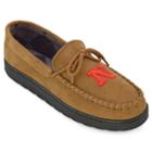 Men's Nebraska Cornhuskers Argyle-lined Microsuede Moccasins, Size: 11, Brown