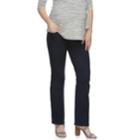 Maternity A:glow Full Belly Panel Slim Bootcut Jeans, Women's, Size: 14 Sh-mat, Dark Blue