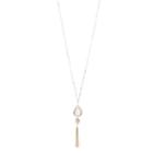 Lc Lauren Conrad Teardrop Tassel Necklace, Women's, Pink