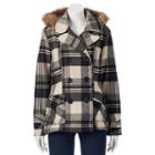 Juniors' Urban Republic Wool Blend Peacoat, Girl's, Size: Xs, Med Beige
