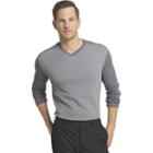 Big & Tall Van Heusen Jaspe Classic-fit Colorblock V-neck Sweater, Men's, Size: 3xb, Grey Other