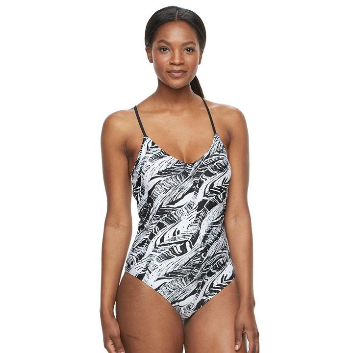 Women's Rbx Strappy One-piece Swimsuit, Size: Large, Oxford