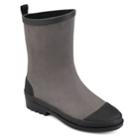 Journee Collection Kline Women's Water Resistant Rain Boots, Size: Medium (11), Grey