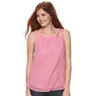 Juniors' Candie's&reg; Halter Cutout Top, Teens, Size: Medium, Light Pink
