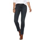Women's Chaps Curvy Fit Slim-leg Jeans, Size: 12, Blue