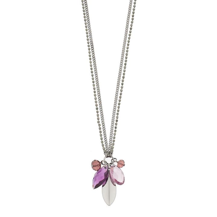 Simply Vera Vera Wang Long Geometric Stone Necklace, Women's, Purple